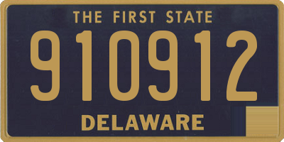 DE license plate 910912