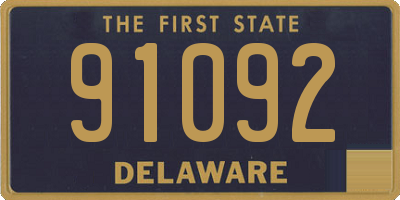 DE license plate 91092