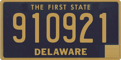 DE license plate 910921