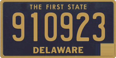 DE license plate 910923