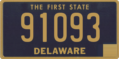DE license plate 91093