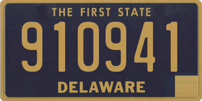 DE license plate 910941