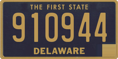 DE license plate 910944