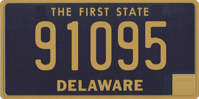 DE license plate 91095