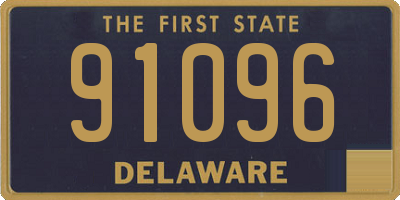 DE license plate 91096