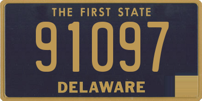 DE license plate 91097