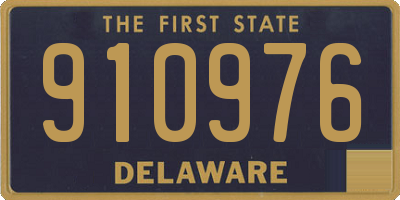 DE license plate 910976