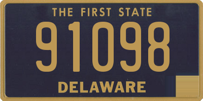 DE license plate 91098