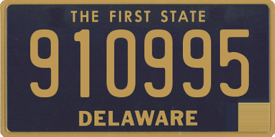 DE license plate 910995