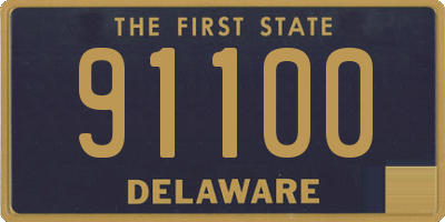 DE license plate 91100