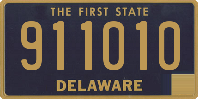 DE license plate 911010