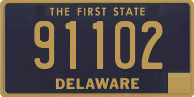 DE license plate 91102