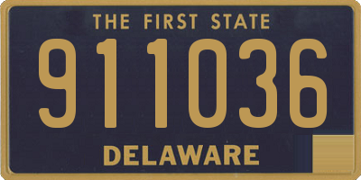 DE license plate 911036