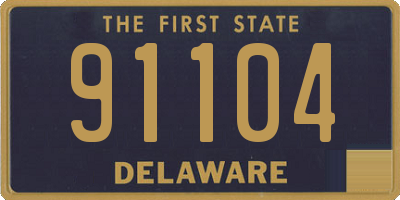 DE license plate 91104