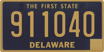 DE license plate 911040