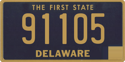 DE license plate 91105