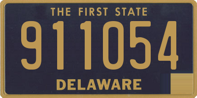 DE license plate 911054