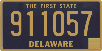 DE license plate 911057
