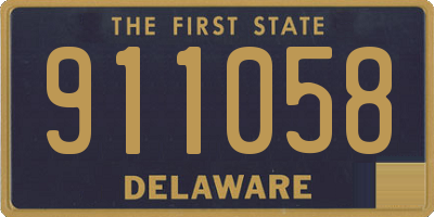DE license plate 911058