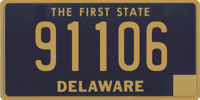 DE license plate 91106