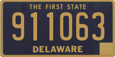 DE license plate 911063
