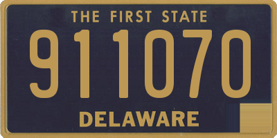 DE license plate 911070