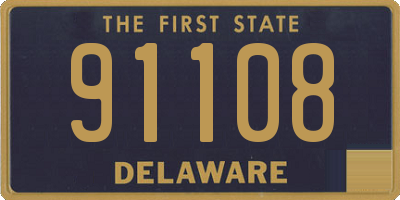 DE license plate 91108