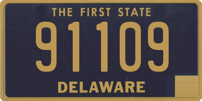 DE license plate 91109