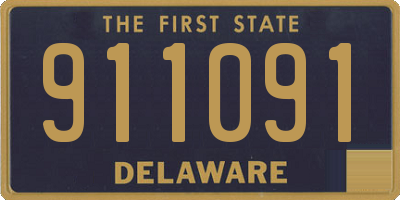 DE license plate 911091