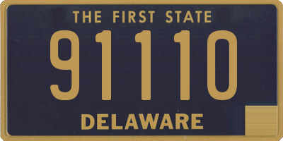 DE license plate 91110