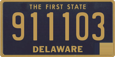 DE license plate 911103