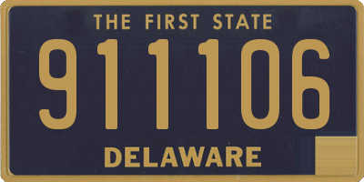 DE license plate 911106