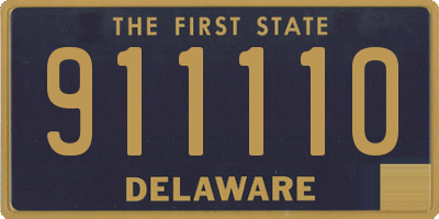 DE license plate 911110