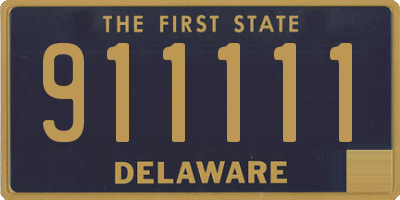 DE license plate 911111