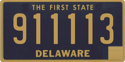 DE license plate 911113