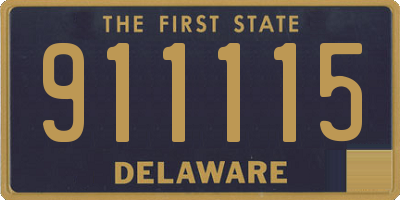 DE license plate 911115