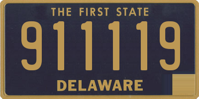 DE license plate 911119