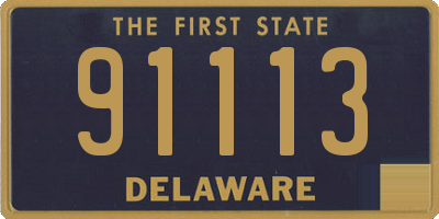 DE license plate 91113