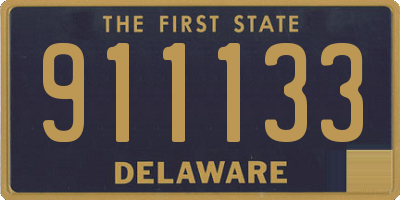 DE license plate 911133