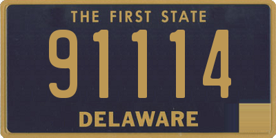 DE license plate 91114