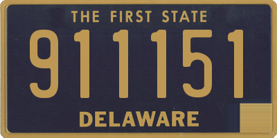 DE license plate 911151