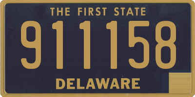 DE license plate 911158