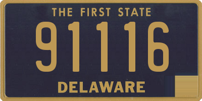DE license plate 91116