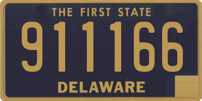 DE license plate 911166