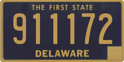 DE license plate 911172