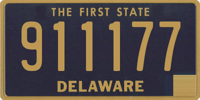 DE license plate 911177