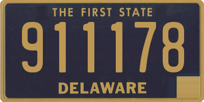 DE license plate 911178
