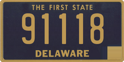 DE license plate 91118