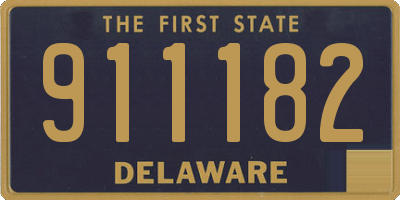 DE license plate 911182