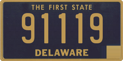 DE license plate 91119